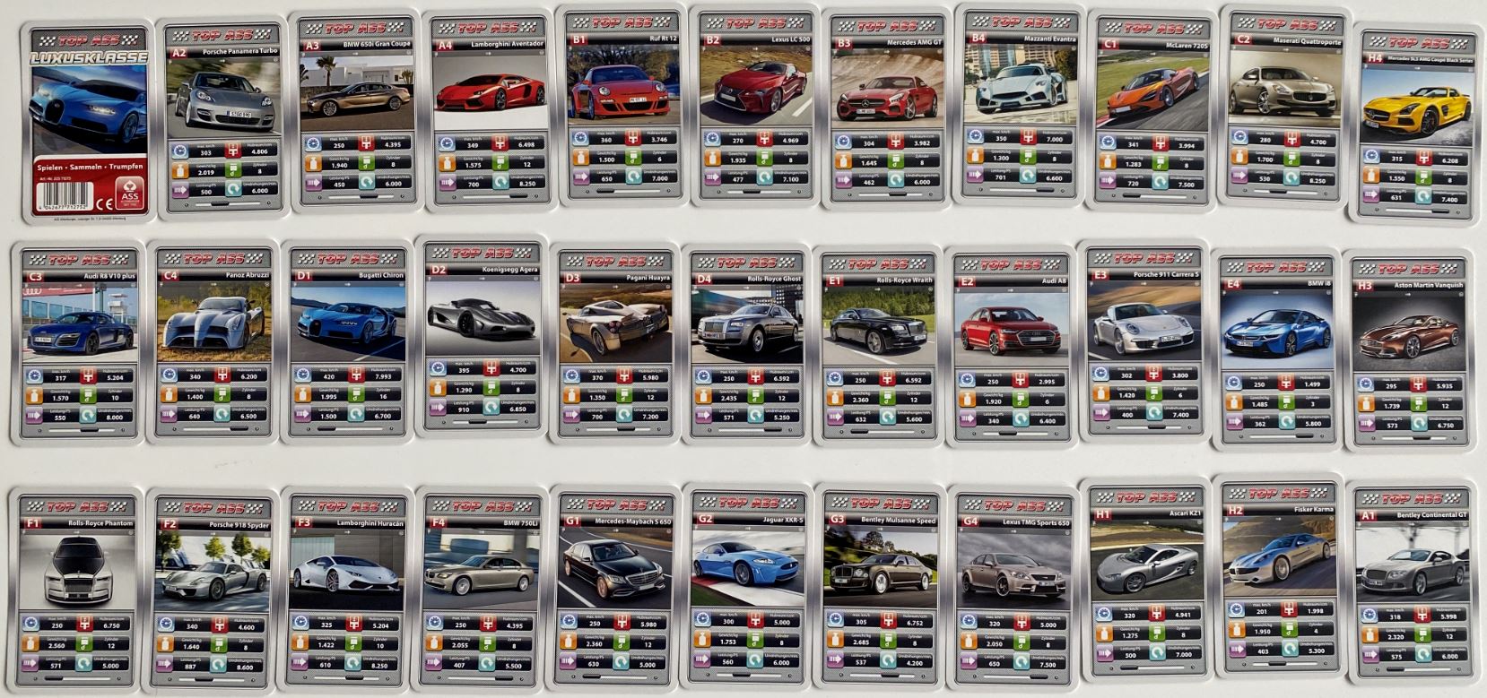 QUARTETT AUTOSALON : : Giochi E Giocattoli